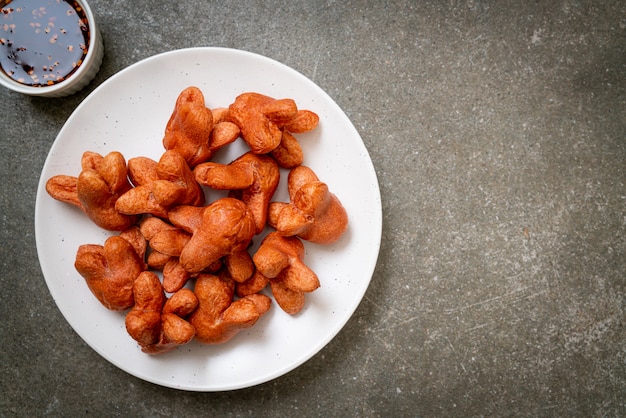 saucisse frite avec trempette