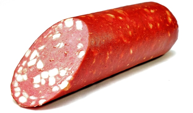 Saucisse fumée Cervelat over white