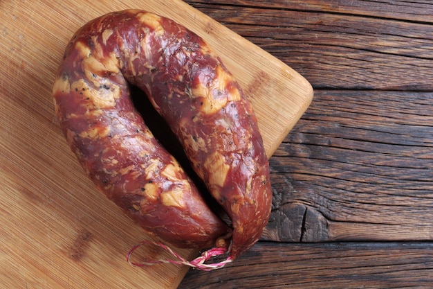 Saucisse maison fumée