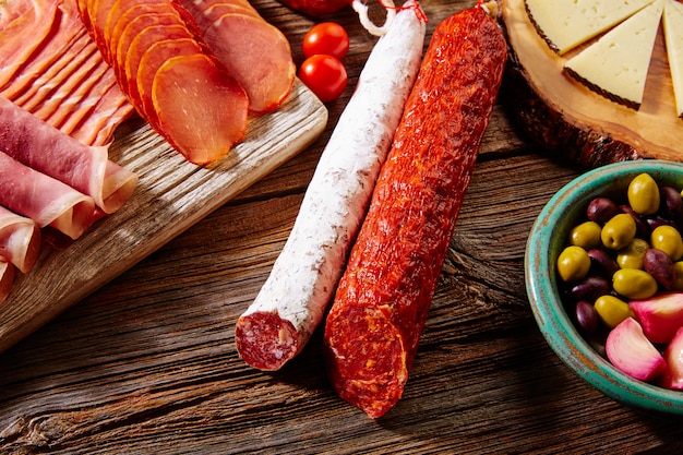 Saucisse de tapas d&#39;Espagne jamon lomo