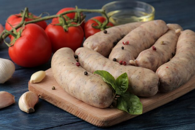 Saucisses crues aux épices et herbes