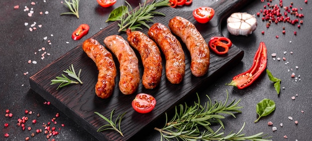 Saucisses grillées aux légumes et épices