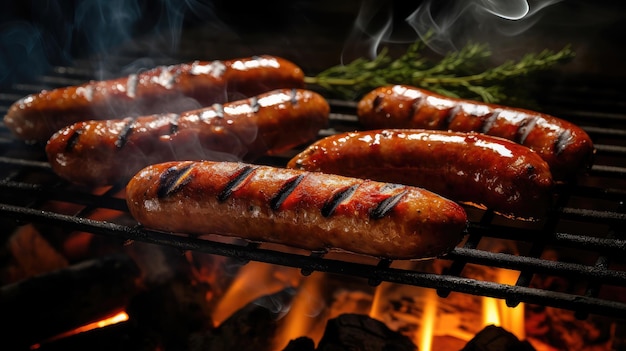 Des saucisses grillées parfaites pour la saison du barbecue