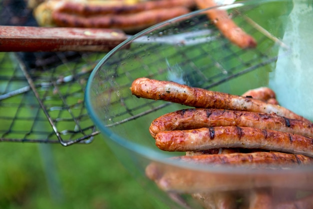 Saucisses maison naturelles grillées