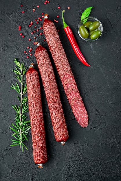 Saucisson fumé de la plus haute qualité