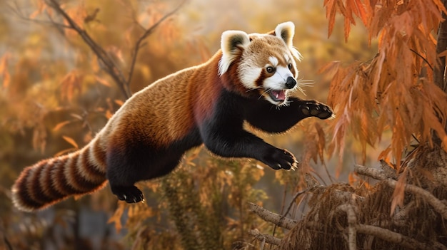 saut de panda rouge ai génératif