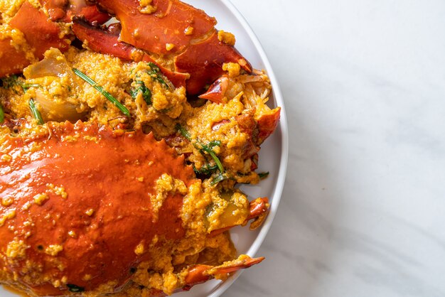 Sauté de crabe au curry en poudre - Style fruits de mer