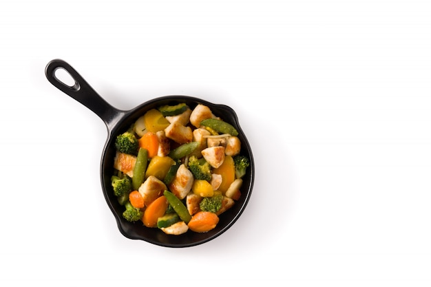 Photo sauté de poulet aux légumes