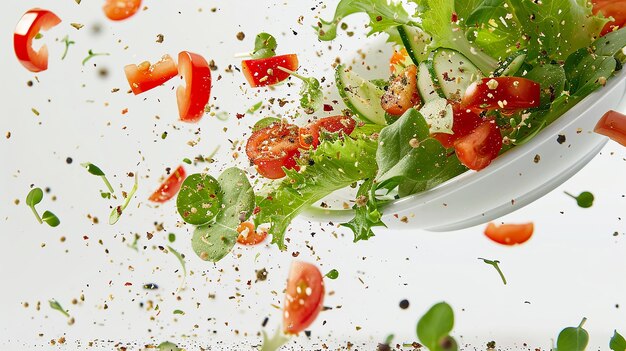 Le sauteur de plaque de danse de la salade balsamique rouge