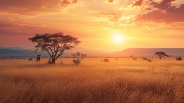 Photo la savane africaine