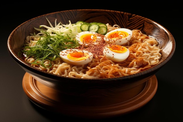 Savorer la simplicité Ramen joie sur le blanc