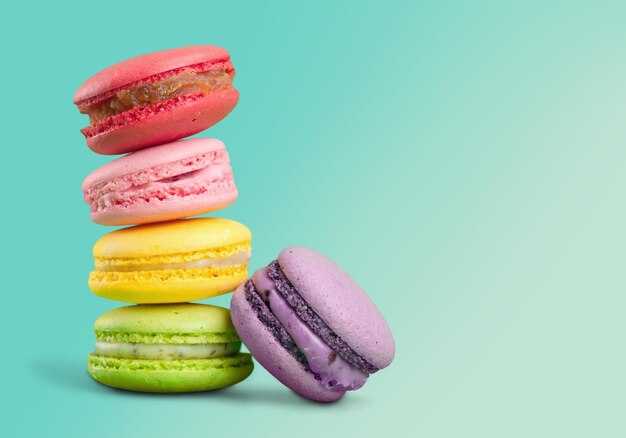 Savoureux macaron coloré