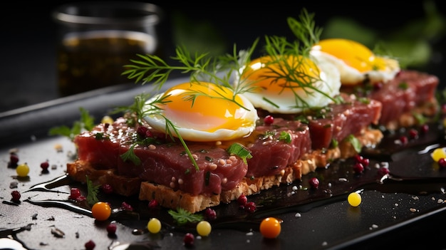 savoureux steak de boeuf sur la table