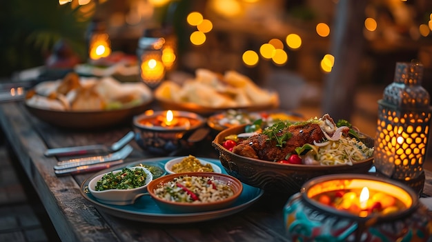 Savourez le coucher de soleil en explorant la riche tapisserie des délices de l'Iftar