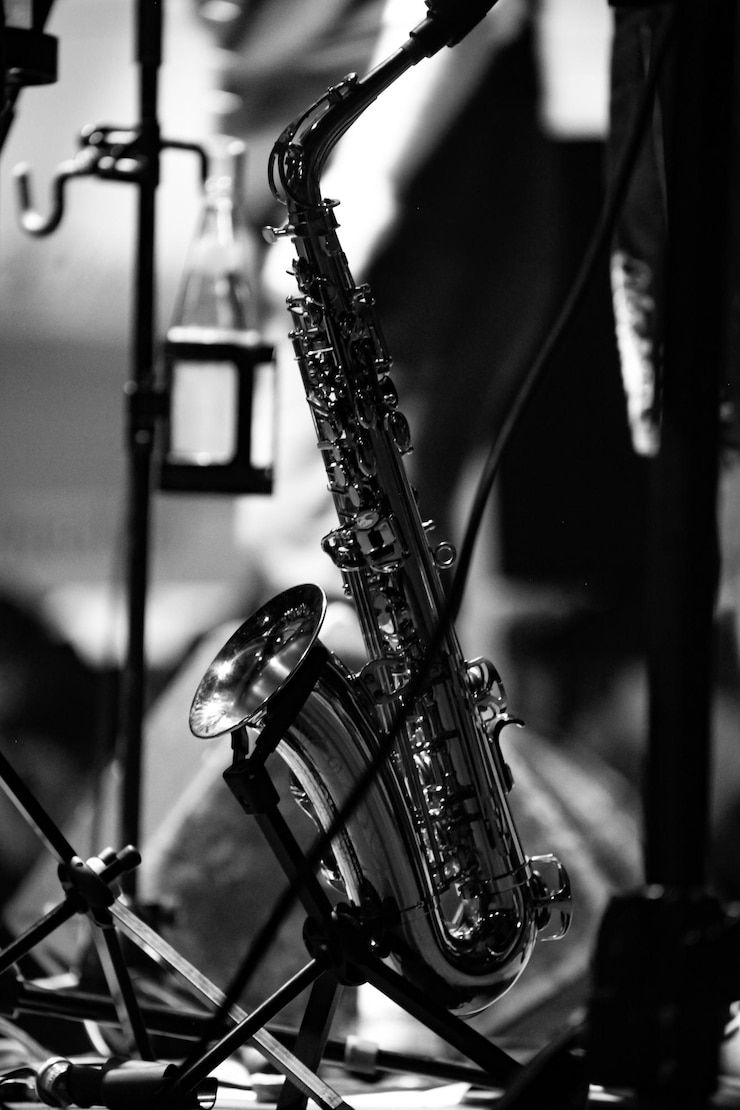 Photo saxophone en gros plan
