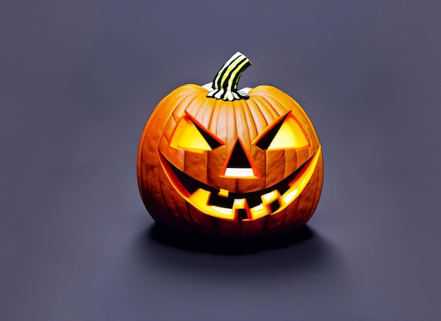 Scary JackOLantern sur fond sombre