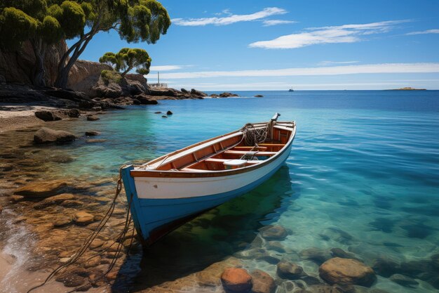 Scénario serein de l'IA générative de Botany Bay Australia