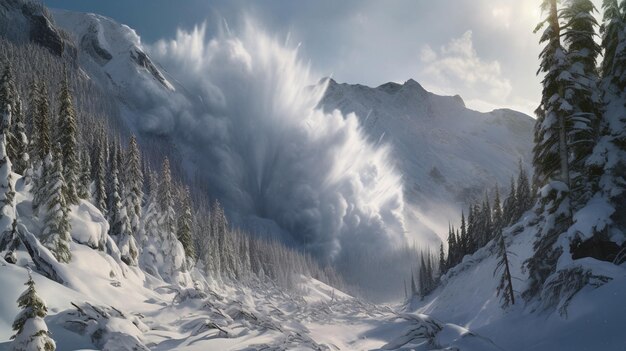 Une scène du film la montagne de glace