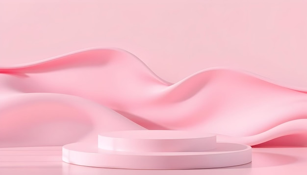 Scène du podium de la vague rose
