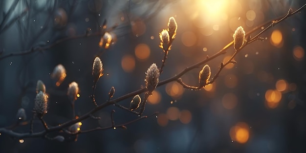 Scène de fond de la nature hivernale