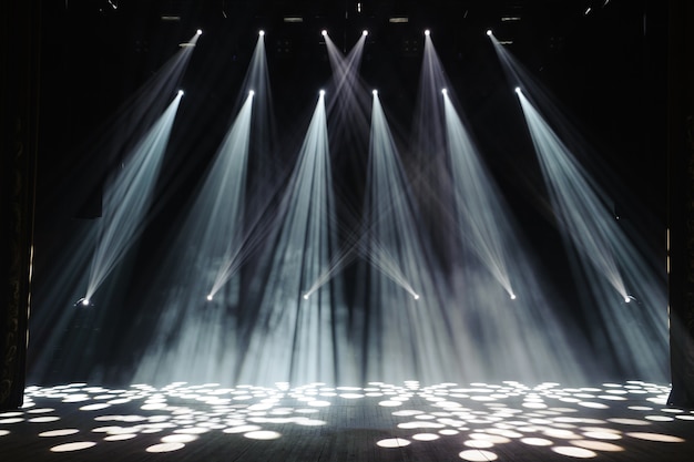 Scène libre avec lumières, appareils d'éclairage.