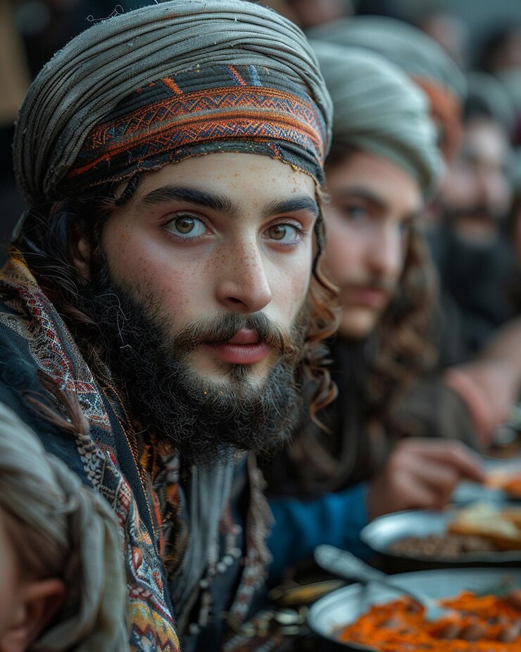 Photo une scène numérique du moment avant le début du repas de la pâque