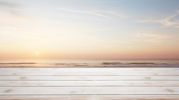 Photo une scène de plage avec une plage et une plage en arrière-plan