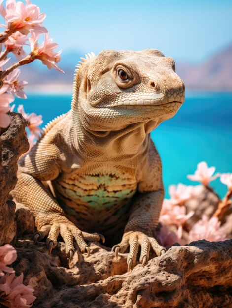 Photo une scène de rêve du parc national de komodo, en indonésie