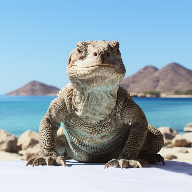 Photo une scène de rêve du parc national de komodo, en indonésie