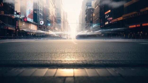 Une scène de rue avec un panneau qui dit chicago dessus