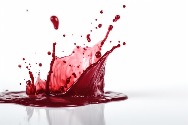 scène de sang avec des vibrations sanglantes rouges