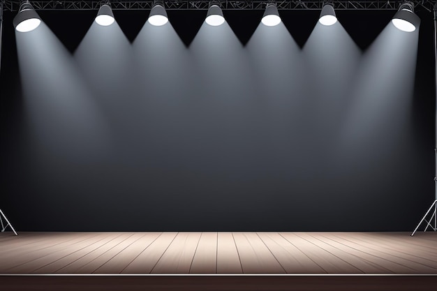 scène vide avec des spots salle de concert vide salle de concert videscène vide avec des spots emp