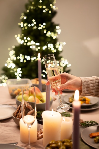 Photo scènes d'hiver douillettes en famille