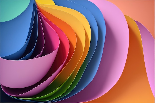 Schéma coloré d'onde abstraite de la couleur du spectre