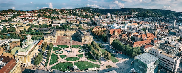 Schlossplatz à Stuttgart en Allemagne