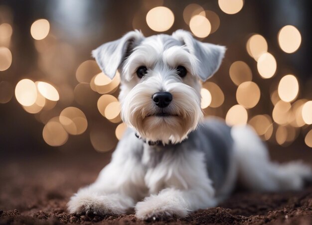 Un schnauzer en miniature