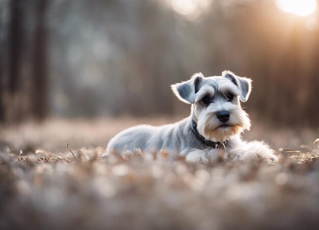 Un schnauzer en miniature