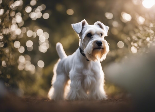 Un schnauzer en miniature