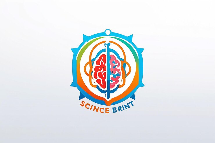 Photo la science, le cerveau, l'esprit intelligent, le logo, le design vectoriel