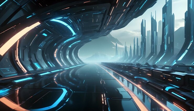 Photo la science, la ville numérique, la technologie moderne, le concept d'intelligence artificielle