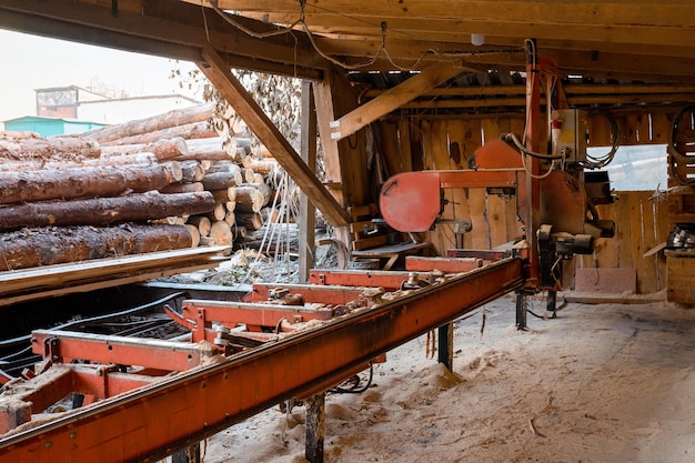 Scierie à bois Ancien matériel de scierie Industrie du bois