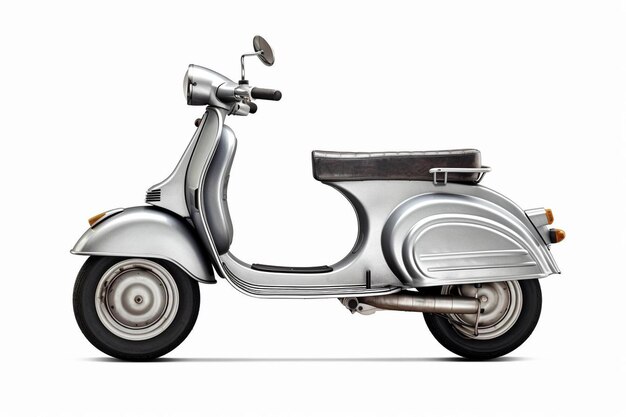 un scooter avec un fond blanc qui dit scooter