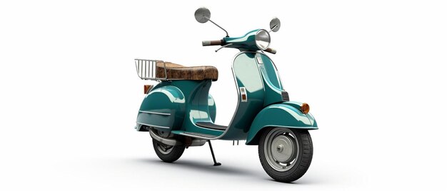 Photo un scooter avec un sidecar qui dit vespa