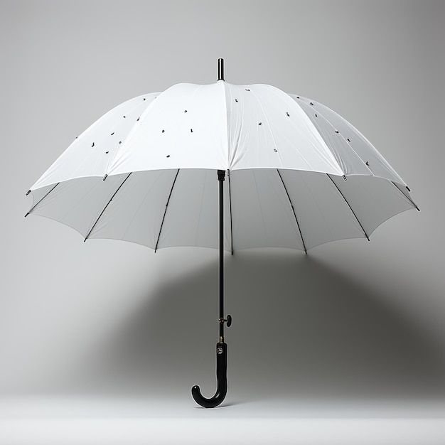 Sculpteur minimaliste inspiré par le point blanc parapluie élégance simplifiée