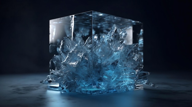 sculpture sur glace