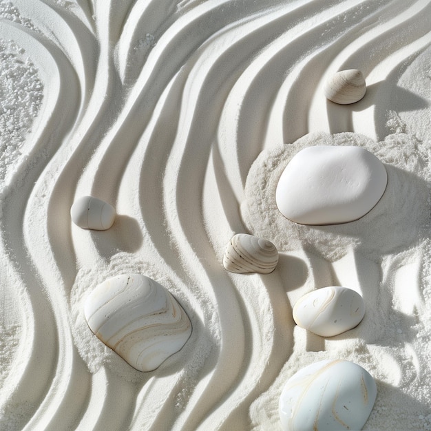 Photo une sculpture de sable blanc avec le numéro 3 dessus