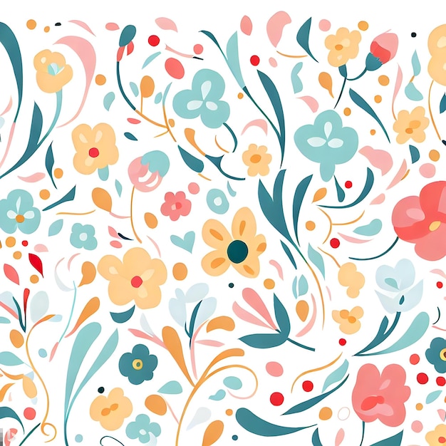 Photo seamless floral pattern