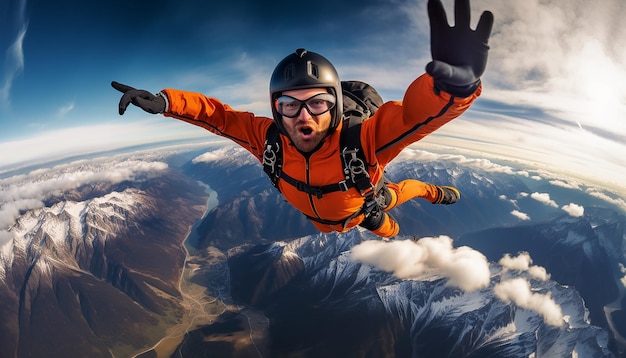 Une séance photo aérienne professionnelle de parapente