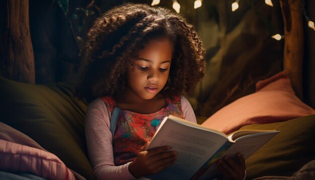 Photo une séance photo d'enfants de différentes ethnies lisant sur mlk