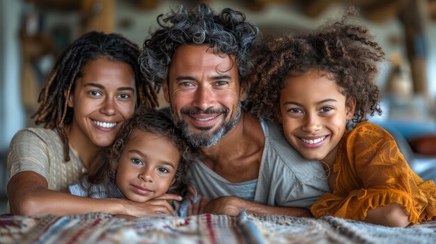 Une séance photo de famille capturant des moments joyeux ensemble